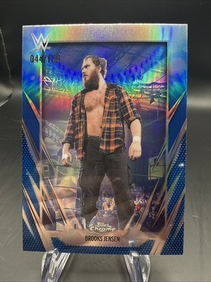2026 Topps Chrome WWE Brooks Jensen Blue Refractor /150 #104