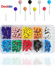 600 PCS Colored Push Pins Map Tacks, Colorful round Push Pin, Map Tacks Marking