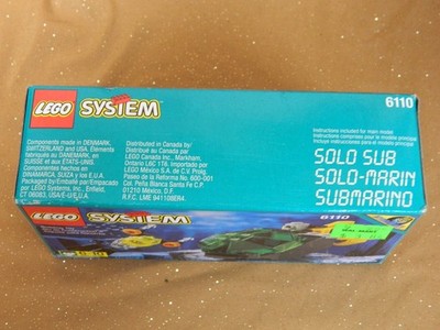 Vintage 1998 Lego System 6110 Aquazone: Solo Sub 22 pcs New