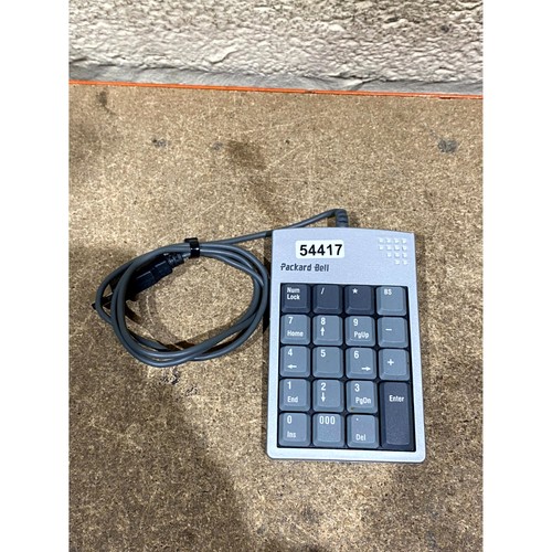 Packard Bell PB-LKB100 Ziffernblock grau & silber USB kabelgebunden für PC & Laptop