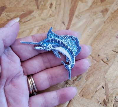Sailfish - Fishing - Deep Sea Fishing - Embroidered Iron On Patch -  2 1/4''W