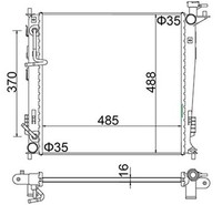Hart 622 268 KüHler, Motor KüHlung FüR Hyundai, KIA