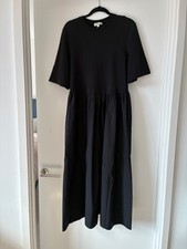 COS cotton midi dress 170cm black