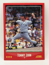 1988 Score - Tommy John - #240 - New York Yankees