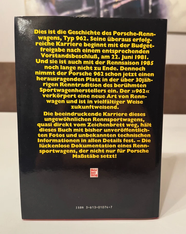 Motorbuch Verlag Der Porsche 956/962 Boschen/Büsing 1. Auflage 1986 - Bild 2 von 4