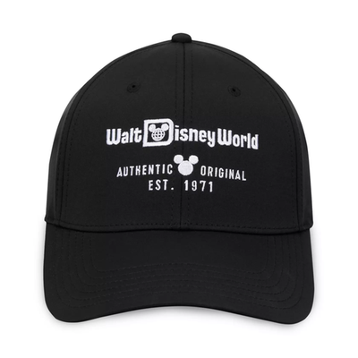 Disney Parks Disney World Logo Baseball Hat Adult Black Authentic