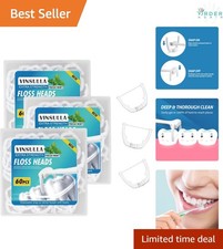 Ultraclean Access Flosser Refill Heads Mint 54 Count Pack of 3 for Oral Hygiene