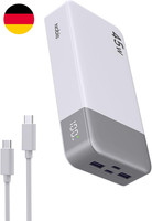 Nobis 45W Power Bank Powerbank 20000Mah Schnellladung | 2×USB‑C (In/Out) & 2×USB