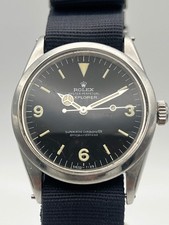 Rolex Explorer reference 1016 dating to circa 1967 Frog Foot Fat Lume Dial.