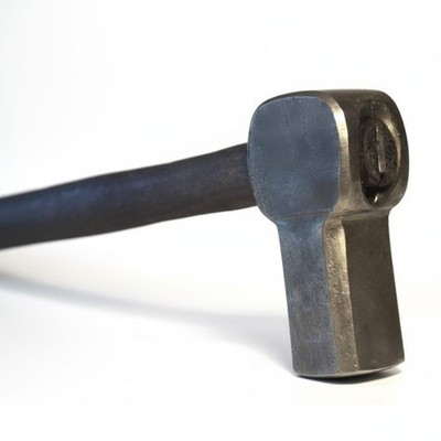Hand Forged Artisan Blacksmith Hammer,Custom Metalworking Tool With Hardwood