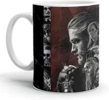 "Sons of Anarchy Collage Coffee Mug 11oz – White Ceramic Classic TV Show Cup"