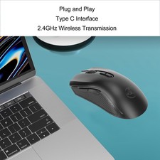 Wireless Mouse 2.4G USB Receiver 800 To 4800 DPI Ergonomic RGB Backlit Ultr QJLQ
