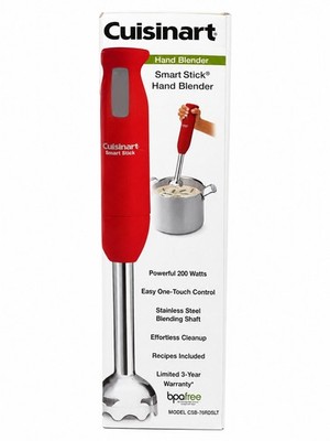 Cuisinart Smart Stick Hand Blender CSB-76RDSLT Red 200W Stainless Steel Shaft