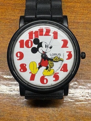 Vintage Mickey Mouse Watch - Lorus Quartz, New Battery & Band! V515-8030 Nice!