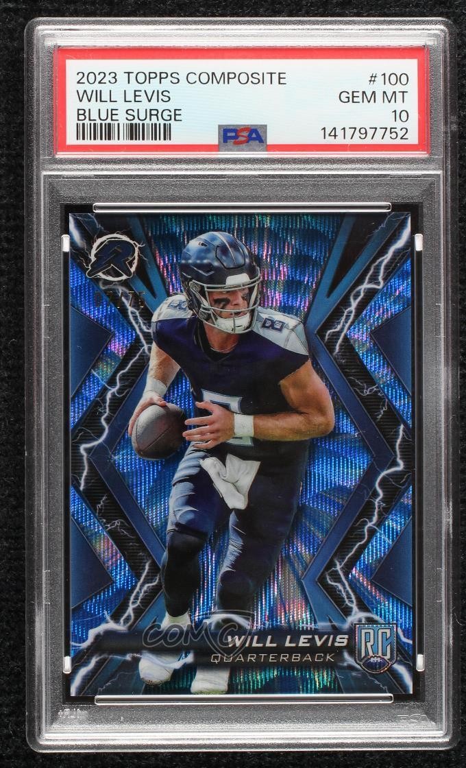 Will Levis Topps Composite #100 Blue Surge