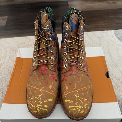 Timberland Heritage 6 Inch Waterproof Boot Wheat Nubuck Men's Sz 9