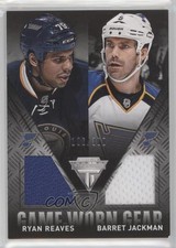 2013 Titanium Game-Worn Gear Combo Materials /300 Barret Jackman Ryan Reaves 0t2