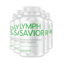 5-Pack Lymph Savior - Advanced Lymphatic Health Support Supplement - 300 Caps