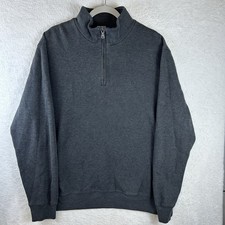 Polo Ralph Lauren 1/4 Quarter Zip Sweater Pullover Men  s XL Dark Gray Preppy