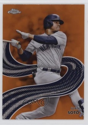 2024 Topps Chrome Strokes Orange Refractor 4/25 Juan Soto #S-14 1s4s