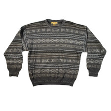VTG Today's Man Men's M Multicolor Fair Isle Sweater Made In Italy SEE DESCRIPT