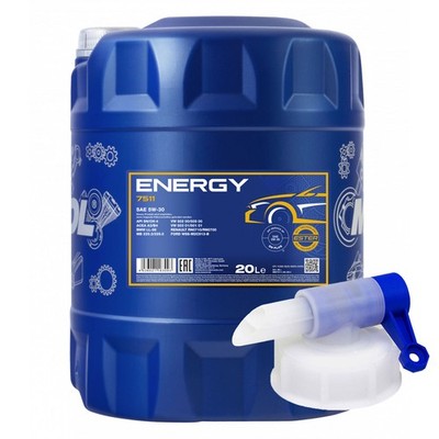 Motoröl MANNOL 5W-30 Energy API SL/CF MB VW 20 Liter inkl. Auslasshahn Öl Oil