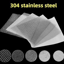 Stainless Steel Woven Wire Mesh (filter grading sheet) Metal Silk to Heavy Gauze