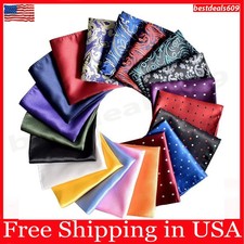 Wedding Set Mens Handkerchief Lot 20-Pcs Assorted Silk Pocket Square Party NEW