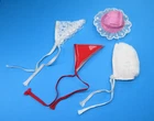 ** Vintage Barbie FRANCIE - MOD HATTERS Pak - 1 Pink Hat / 2 Scarfs / 1 Bonnet