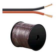 Oem Cavo Audio per diffusori acustici Nero/rosso 1,5 mm² matassa 100mt