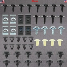 50pcs Under Engine Cover Clips Underbody Mudguard Shield Screws for Toyota Lexus