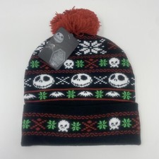 The Nightmare Before Christmas Jack Skellington Pom Holiday Beanie Disney NEW