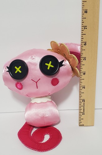 Lalaloopsy 6" Satin Pink Buttontails Kitty Cat Plush W/ Tail/Flower Ear Pet Doll - Picture 5 of 5
