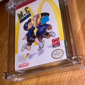 New M.C. Kids 1992 Factory Sealed H-Seam WATA 8.5 Graded Nintendo NES Game MC