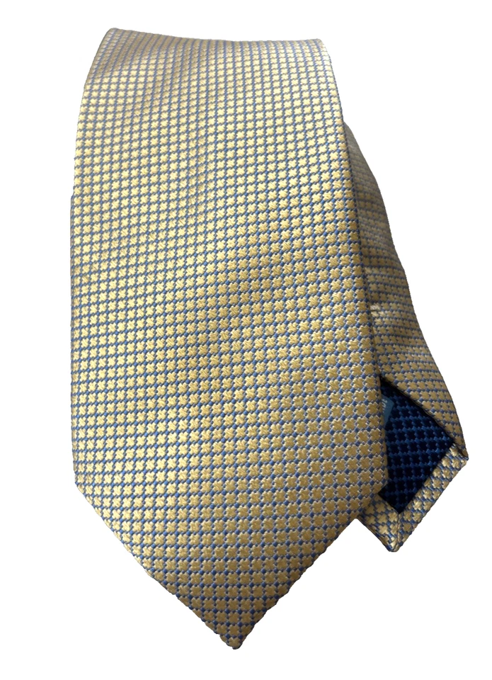 Haines & Bonner London 100% Silk Men's tie Gold Solid 58"x3.25" - Image 3 of 4