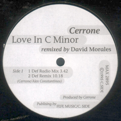 Cerrone Love In C Minor Remixed By David Morale 12'' Vinyl Schallplatte 230520