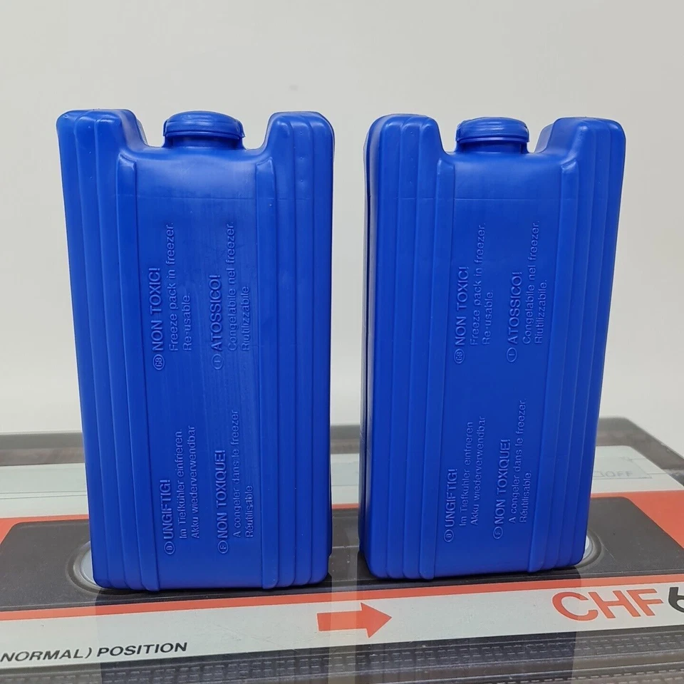 Vintage Coleman Pacotes de Gelo Recongeláveis Refrigerador Caixa Camper Vans Alimentos - Imagem 3 de 4