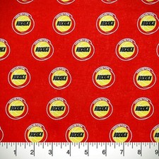 Houston Rockets NBA Basketball 100% Cotton Retro Logo Quilting/Craft/Mask Fabric