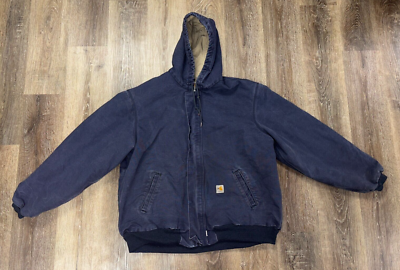 Carhartt FR Coat Mens Sz 2XL Tall FRJ184 DNY Navy Blue Jacket Carhartt FR Coat Mens Sz 2XL Tall FRJ184 DNY Navy Blue Jacket