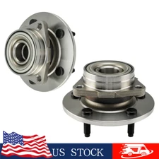 4WD Pair (2) Front Wheel Hub and Bearings Assembly for 2000 2001 Dodge Ram 1500