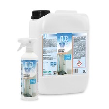 DT 33 tanica 5 Lt + Flacone vaporizzat. - Detergente anticalcare per BOX DOCCIA