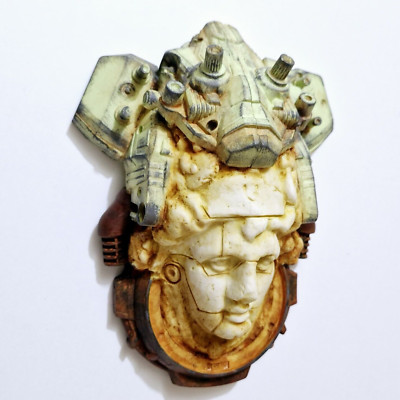 Cyberpunk Woman Sculpture, Sci-Fi Fantasy Girl, RetroPunk Art, Cyborg Figure