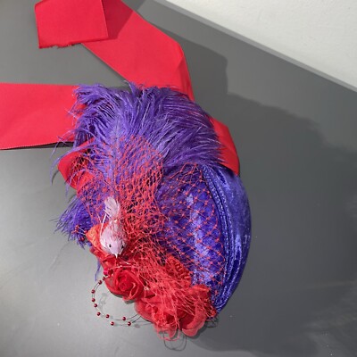 Vintage Elsie Massey Hat with Feathers & Flowers | eBay display picture 2