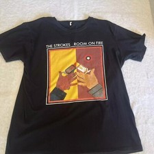 The Strokes 2003 Room On Fire Alternative Band Black Unisex Tshirt KH12983
