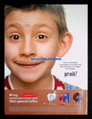 Erik Per Sullivan Got Milk? 2002 Trade Print Magazine Ad Poster ADVERT