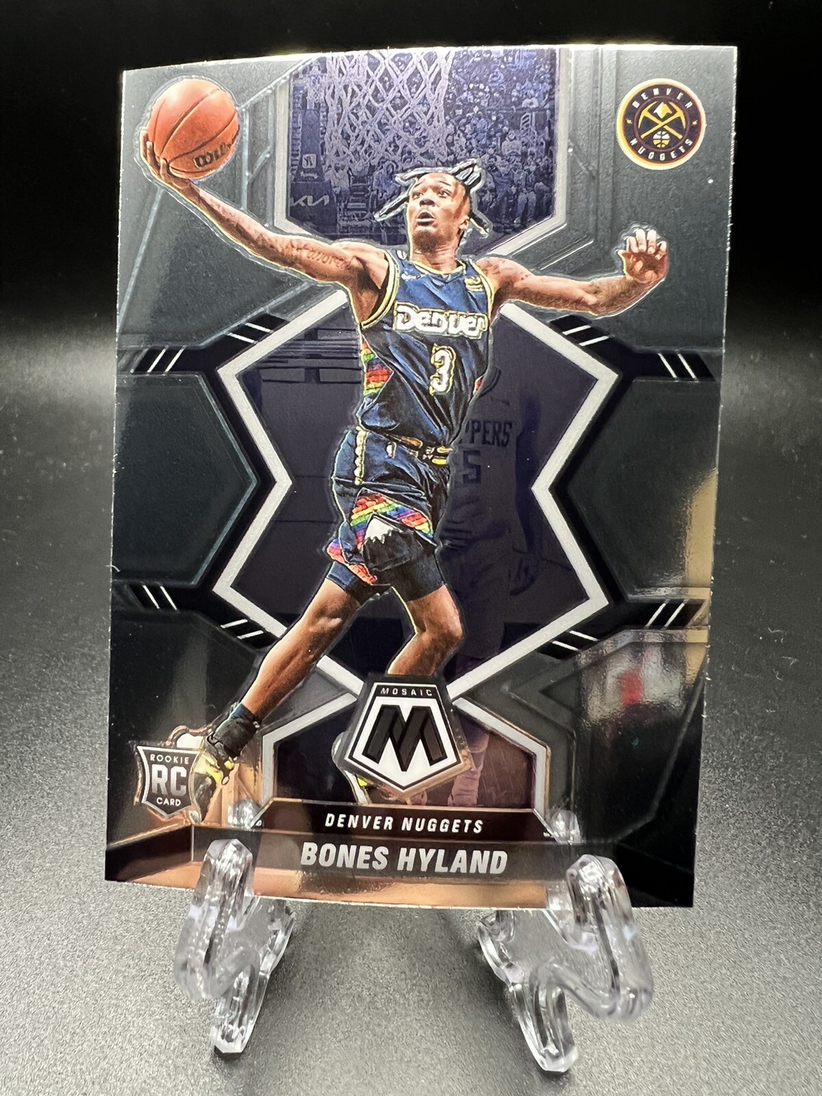 2021-22 Panini Mosaic Rookies #214 Bones Hyland RC Rookie Denver Nuggets