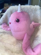 HTF Pink Glitter RACHEL Fingerlings HUGS Interactive Plush NARWHAL Lights Up