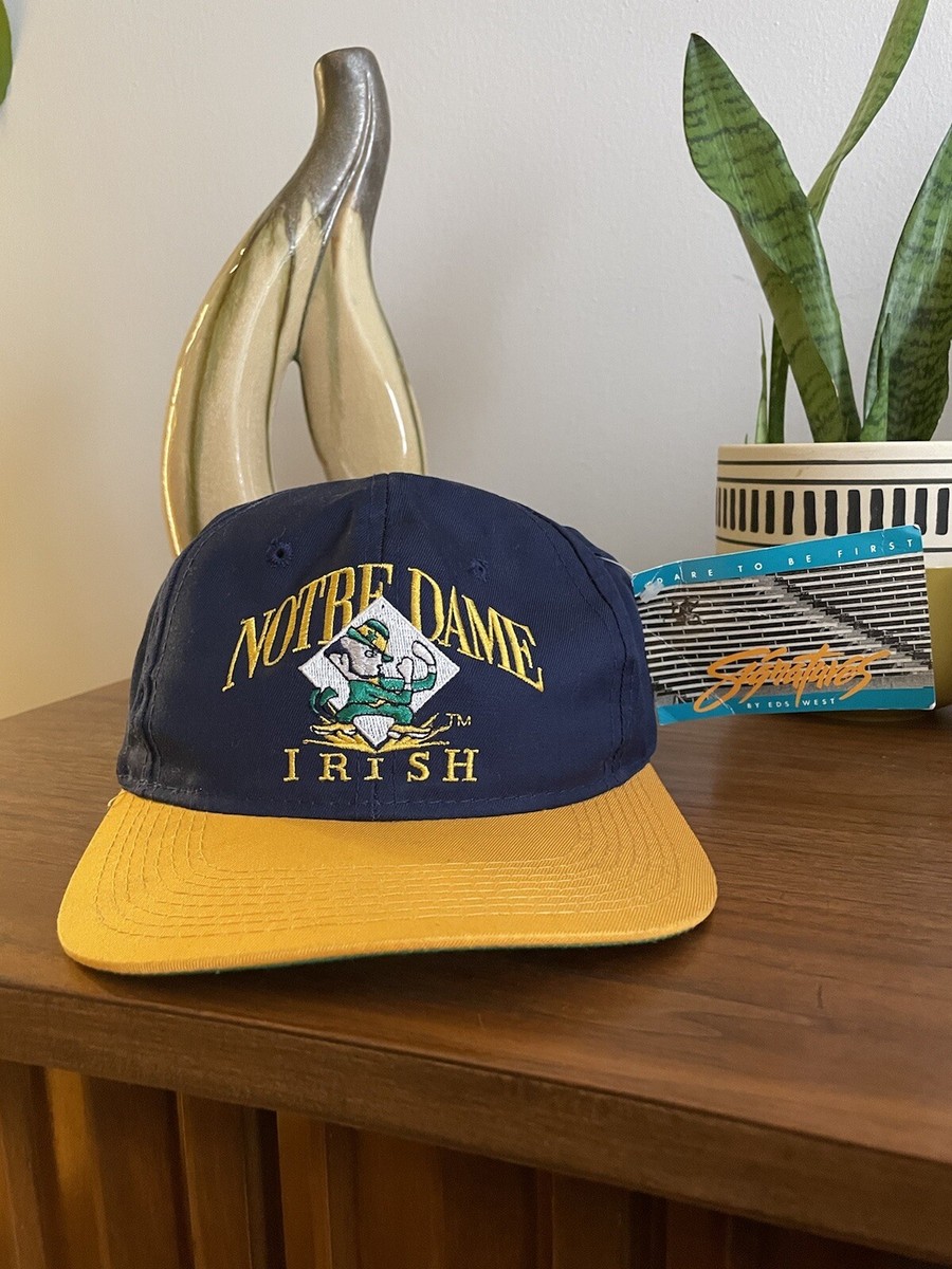 NWT Notre Dame Fighting Irish New Era Adjustable Leather Strap Hat New Era Notre Dame Fighting Irish Trucker 9FORTY A-Frame  main image 3