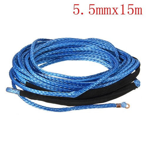 5.5mm*15m 7000LBS Synthetic Winch Rope Line Recovery Cable For 4WD ATV UTV SUV - Picture 6 of 9