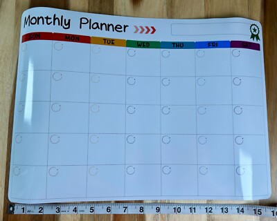 Magnetic Dry Erase Monthly Weekly Daily Calendar Set Fridge Family Planner 3pc